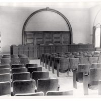 1 black and white photograph  Council Chamber Municipal Building 1957.jpg