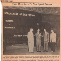 Turn Over Keys to New Speed Packer newspaper clipping June 28 1956.jpg