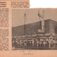 Attractive Displays Give Clubs Judges Tough Assignment Times Review newspaper clipping December 19 1963.jpg