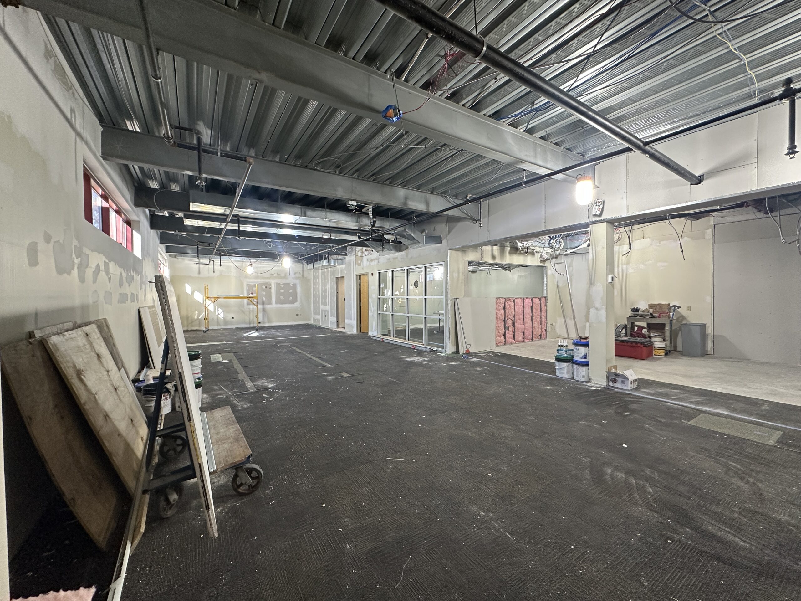 Image of the old teen room to show the updates of week 3/4 of construction.