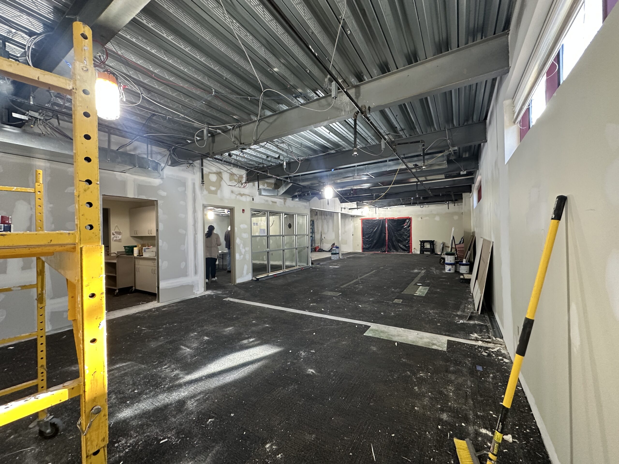Image of the old teen room to show the updates of week 3/4 of construction.