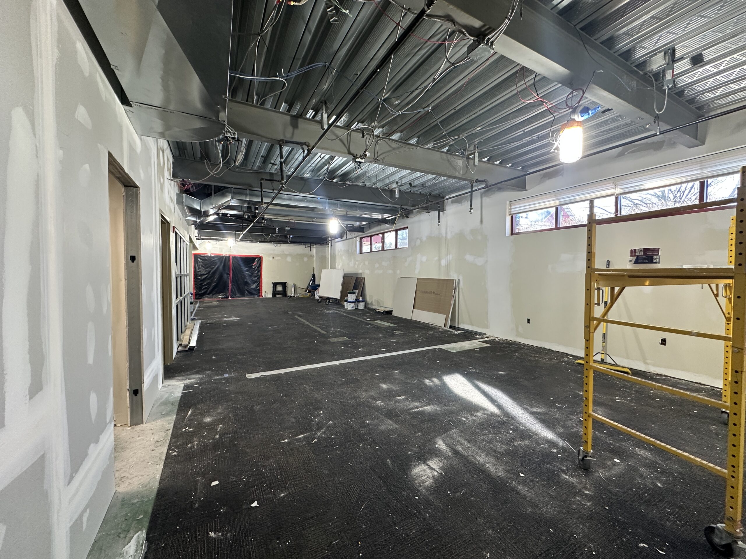 Image of the old teen room to show the updates of week 3/4 of construction.