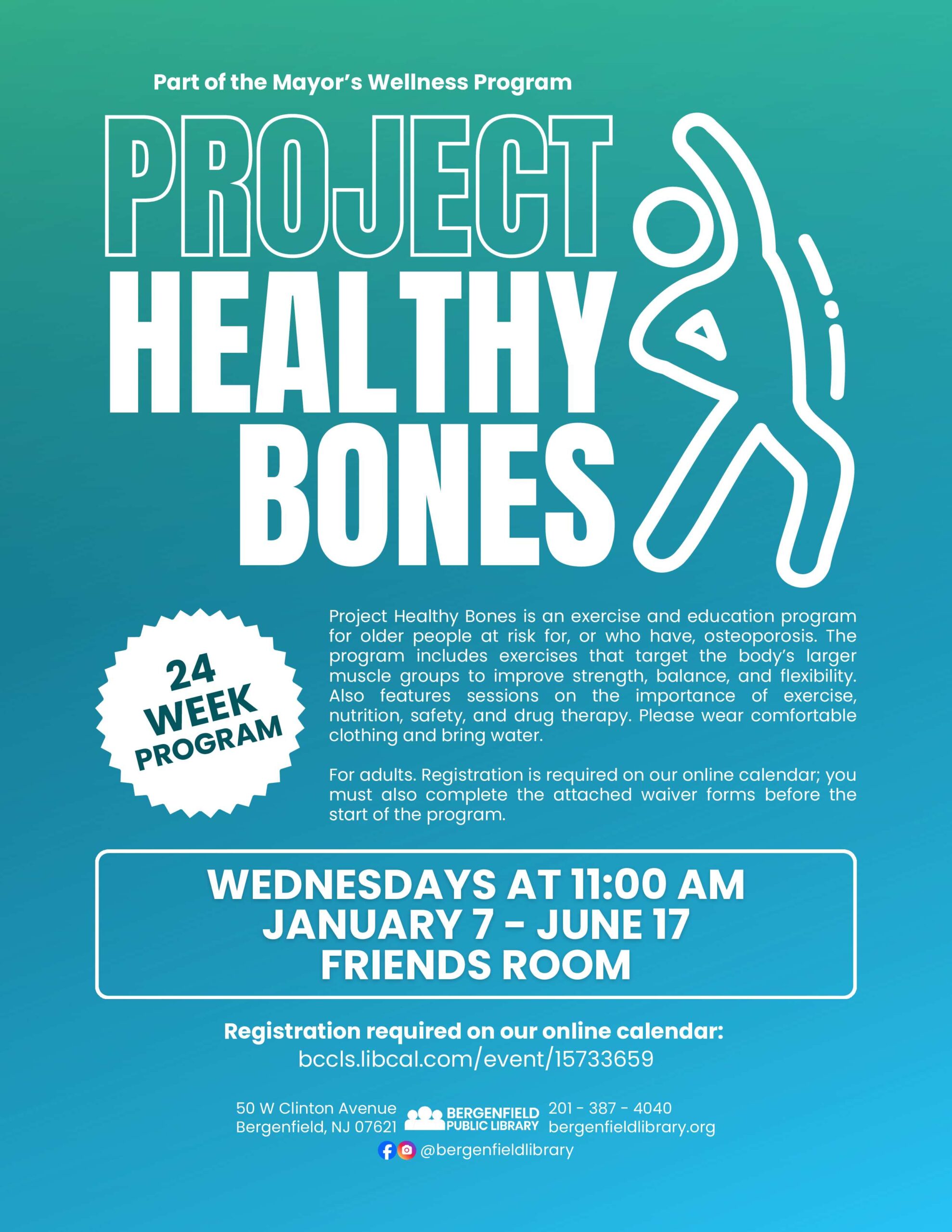 project healthy bones program wednesdays from january to june