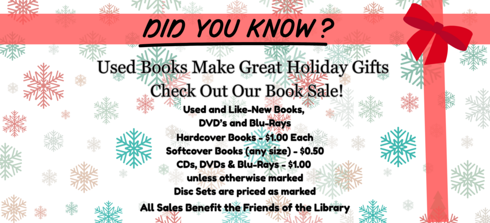 Visit the Library's Ongoing book sale