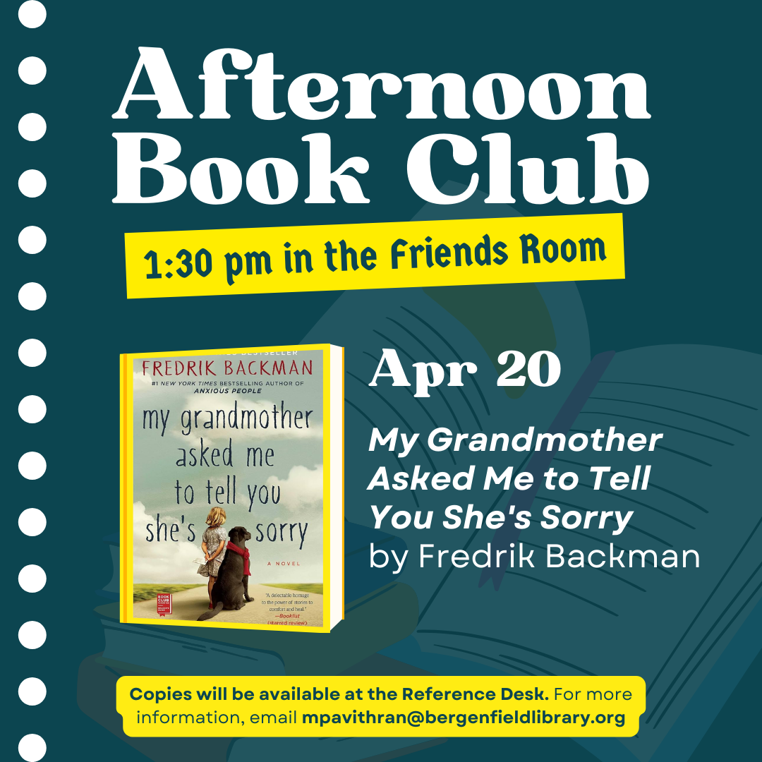 Adult Book Club (SNS) Apr