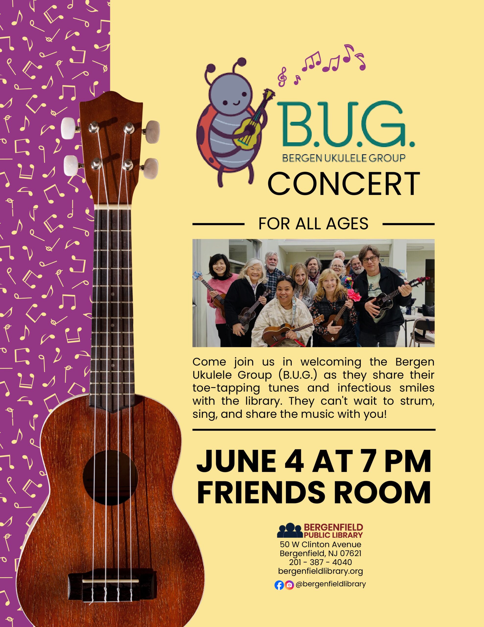 BUGS Ukelele Concert (Flyer)