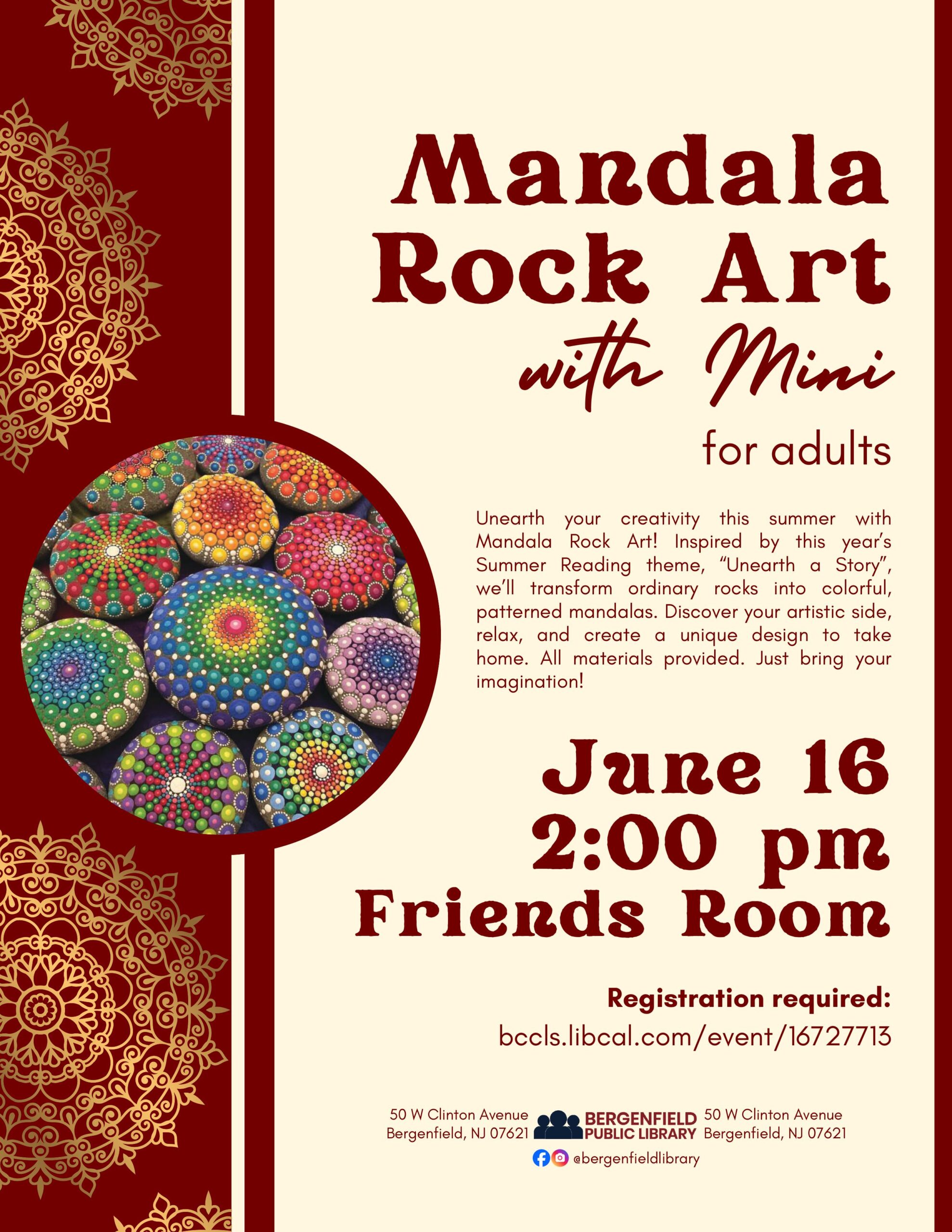 Rock Mandala Art with Mini (Flyer)